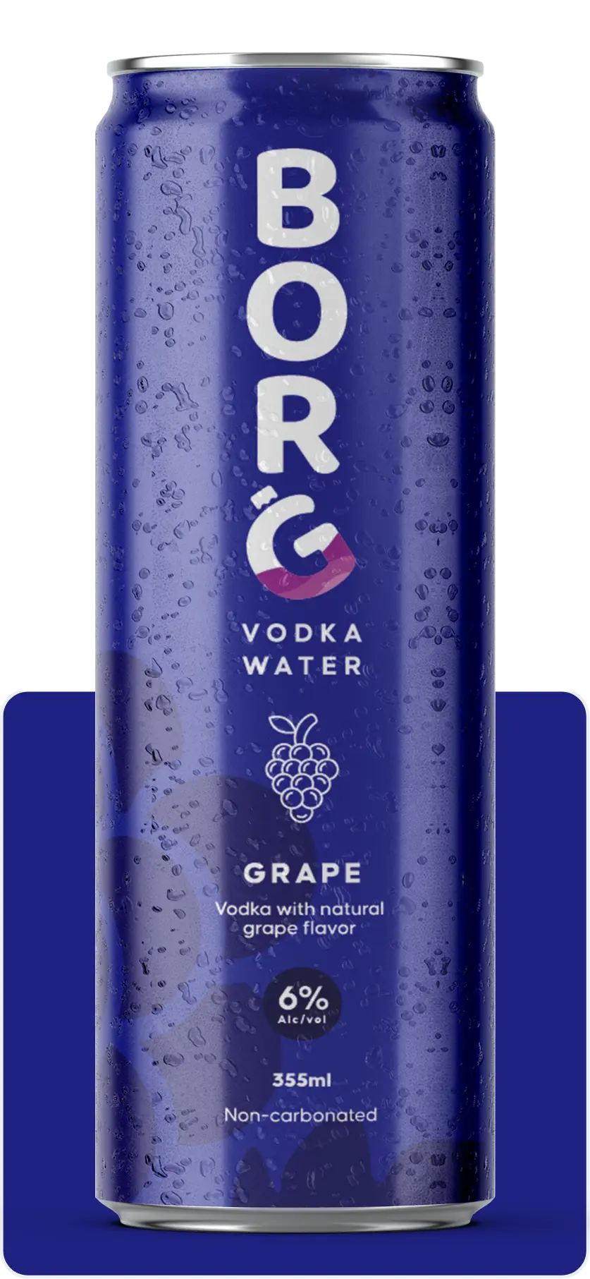Borg Vodka Water - Grape Natural
