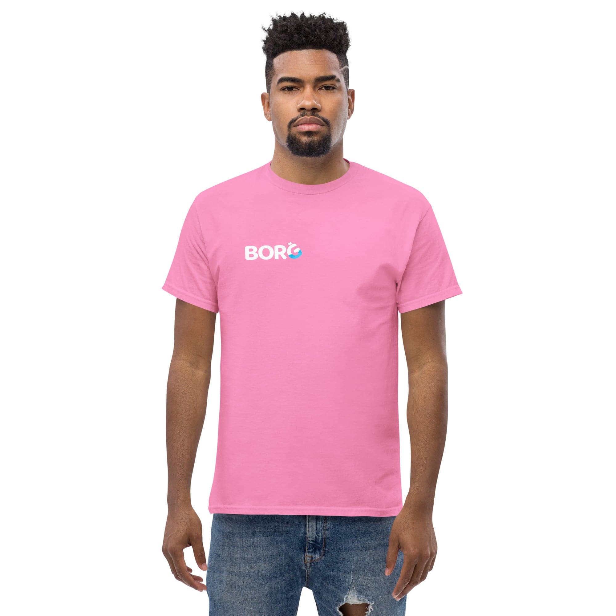 Borg Men's Classic Pink Tee