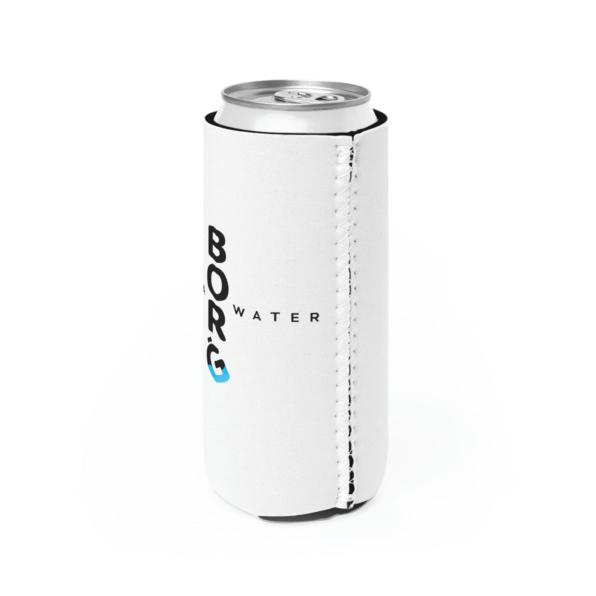 Borg Slim Can Cooler White Sleeve