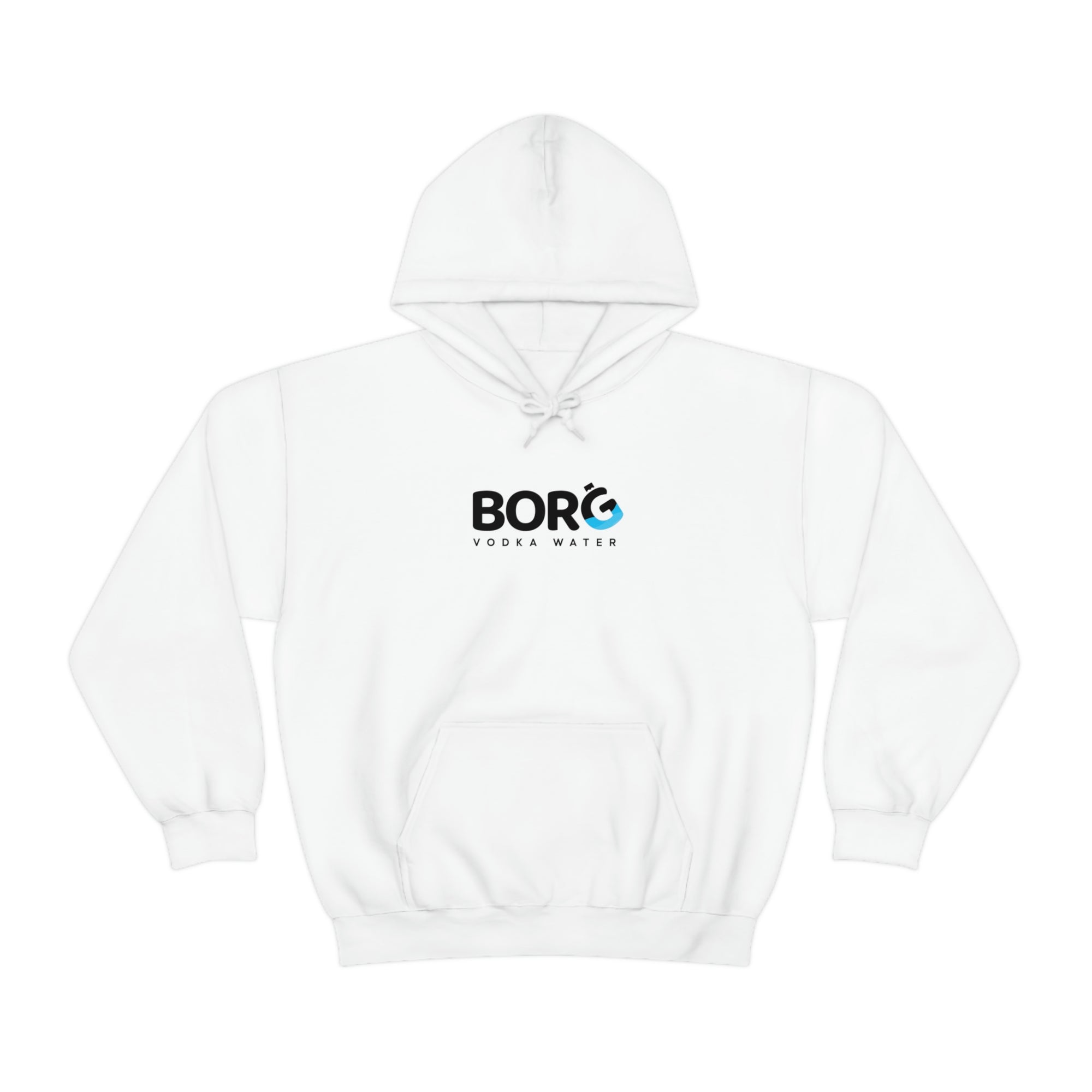 Borg White Hooded Sweatshirt
