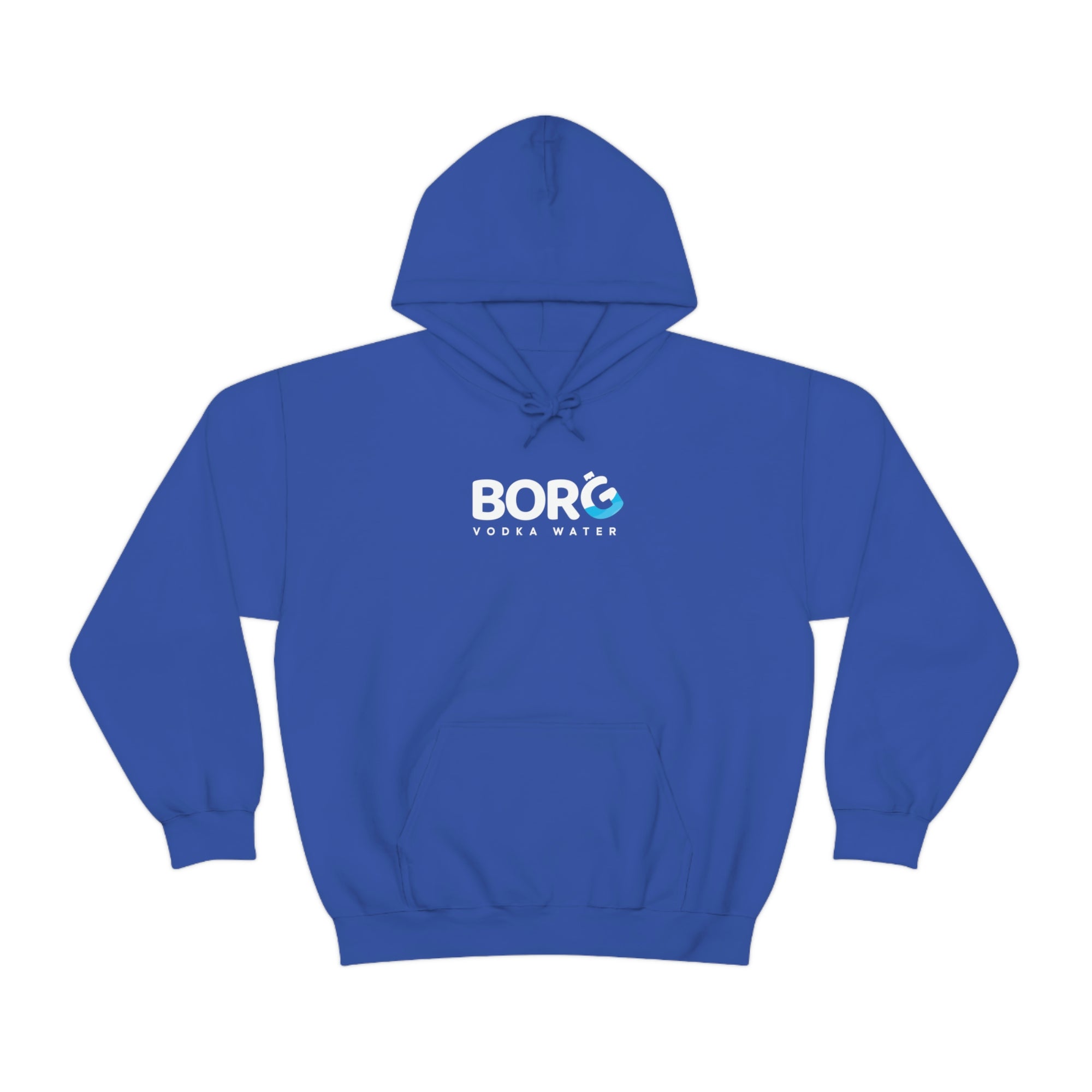 Borg Blue Hooded Sweatshirt
